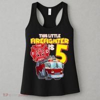 5th Birthday This Little Firefighter Is Five Women's Tank Top thumb 3