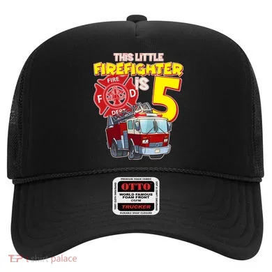 5th Birthday This Little Firefighter Is Five Hat