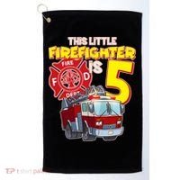 5th Birthday This Little Firefighter Is Five Golf Towel thumb 0