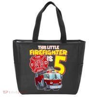 5th Birthday This Little Firefighter Is Five Tote Bag thumb 0