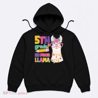 5th Grade? No Prob Llama Hoodie thumb 0