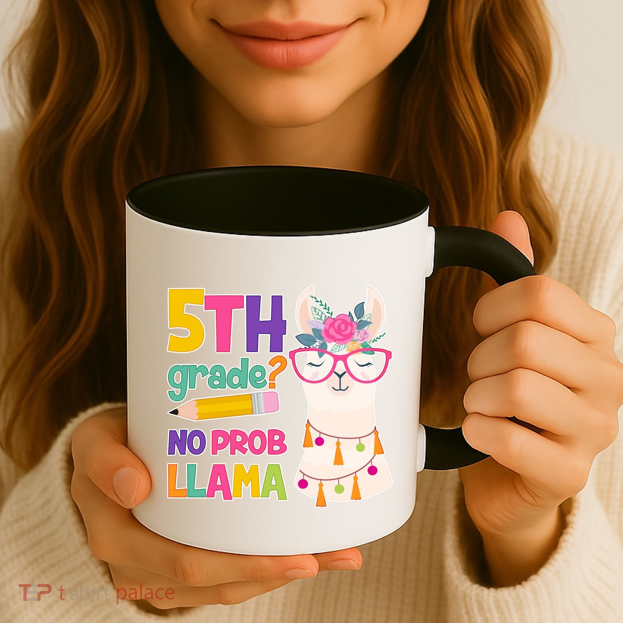 5th Grade? No Prob Llama Coffee Mug