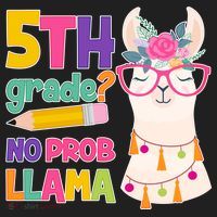 5th Grade? No Prob Llama Beanie thumb 2