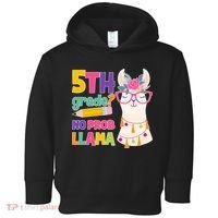 5th Grade? No Prob Llama Toddler Hoodie thumb 0