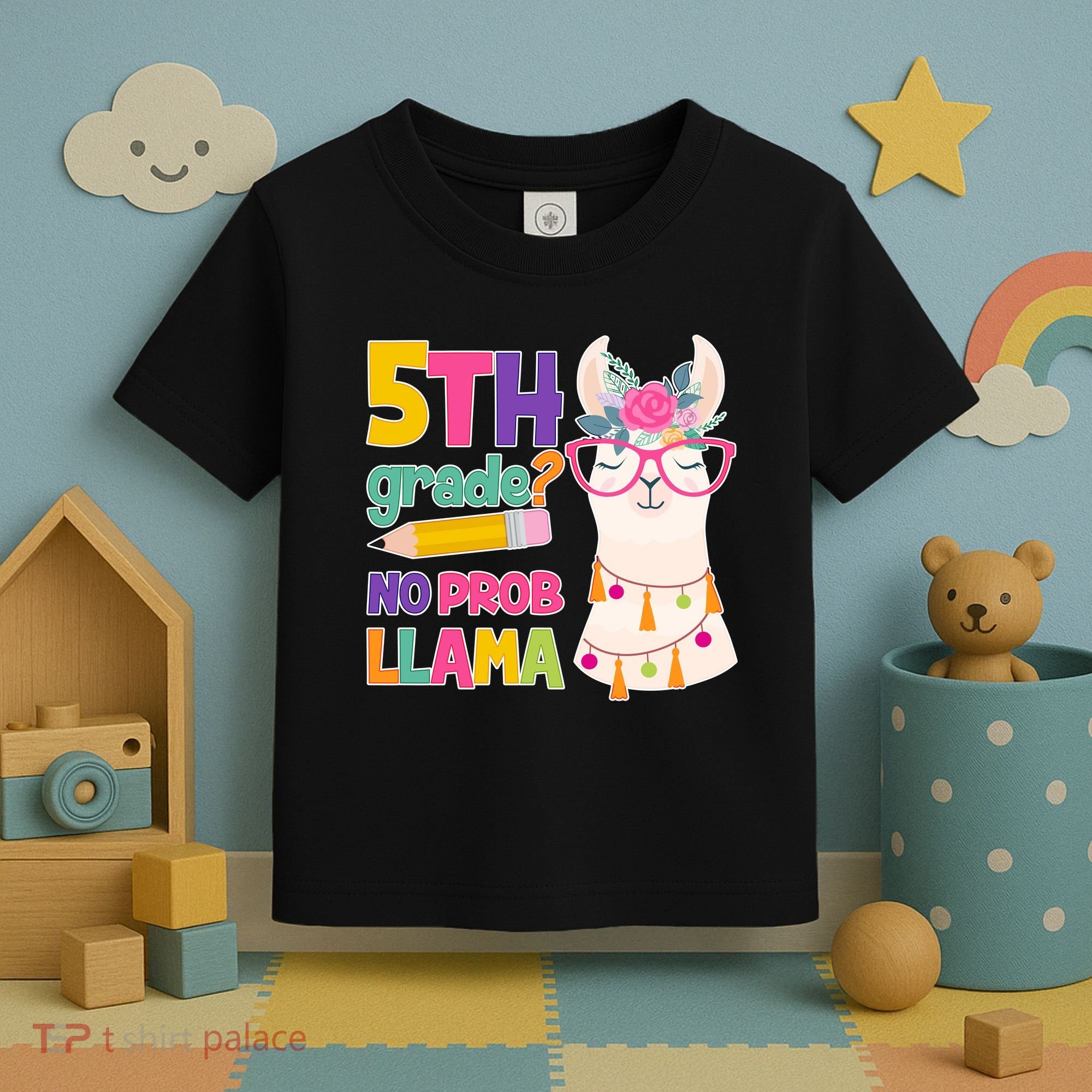 5th Grade? No Prob Llama Toddler T-Shirt
