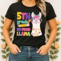 5th Grade? No Prob Llama Women's T-Shirt thumb 2