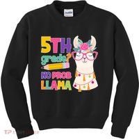 5th Grade? No Prob Llama Kids Sweatshirt thumb 0