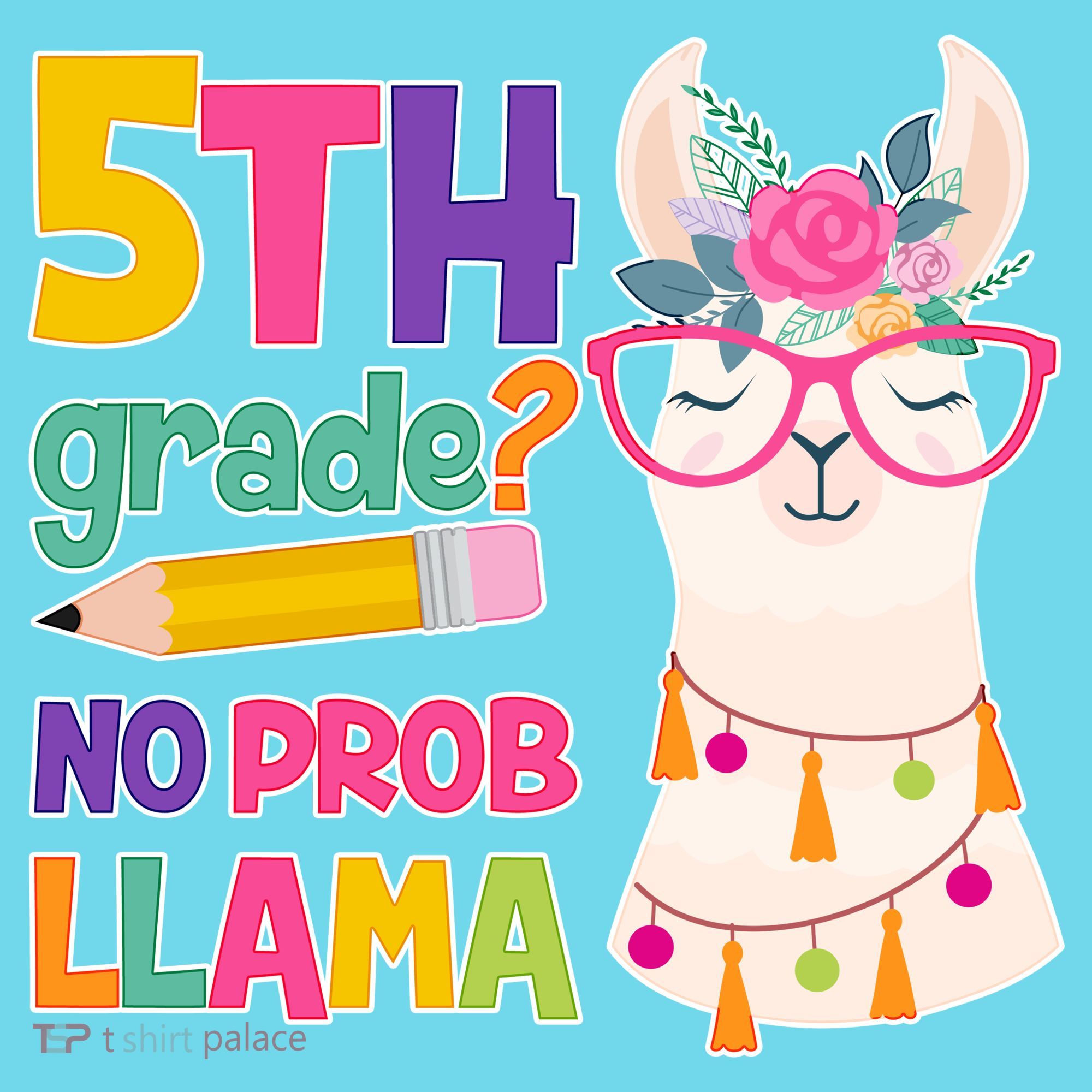 5th Grade? No Prob Llama Kids T-Shirt