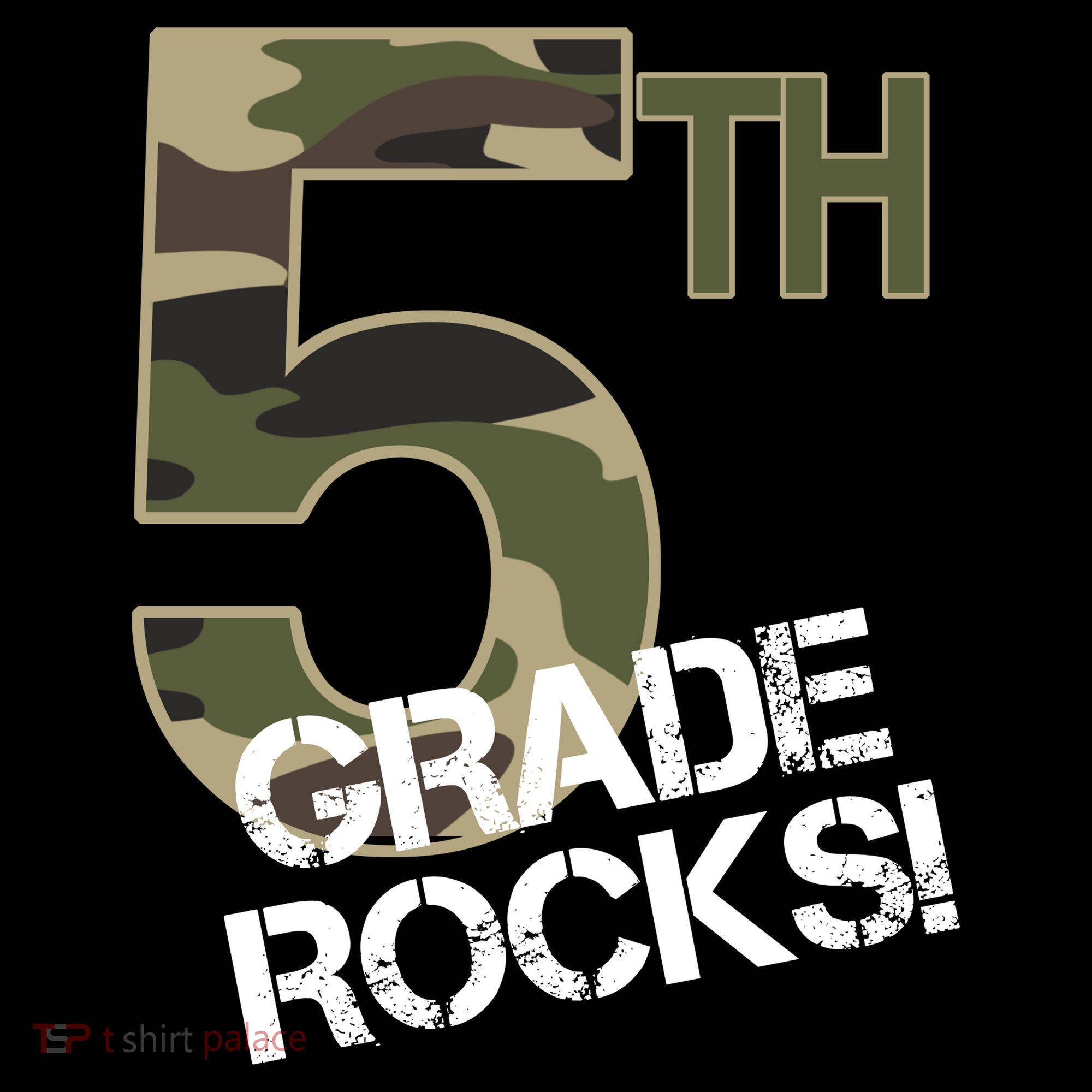 5th Grade Rocks Camo Backpack