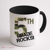 5th Grade Rocks Camo Coffee Mug thumb 1