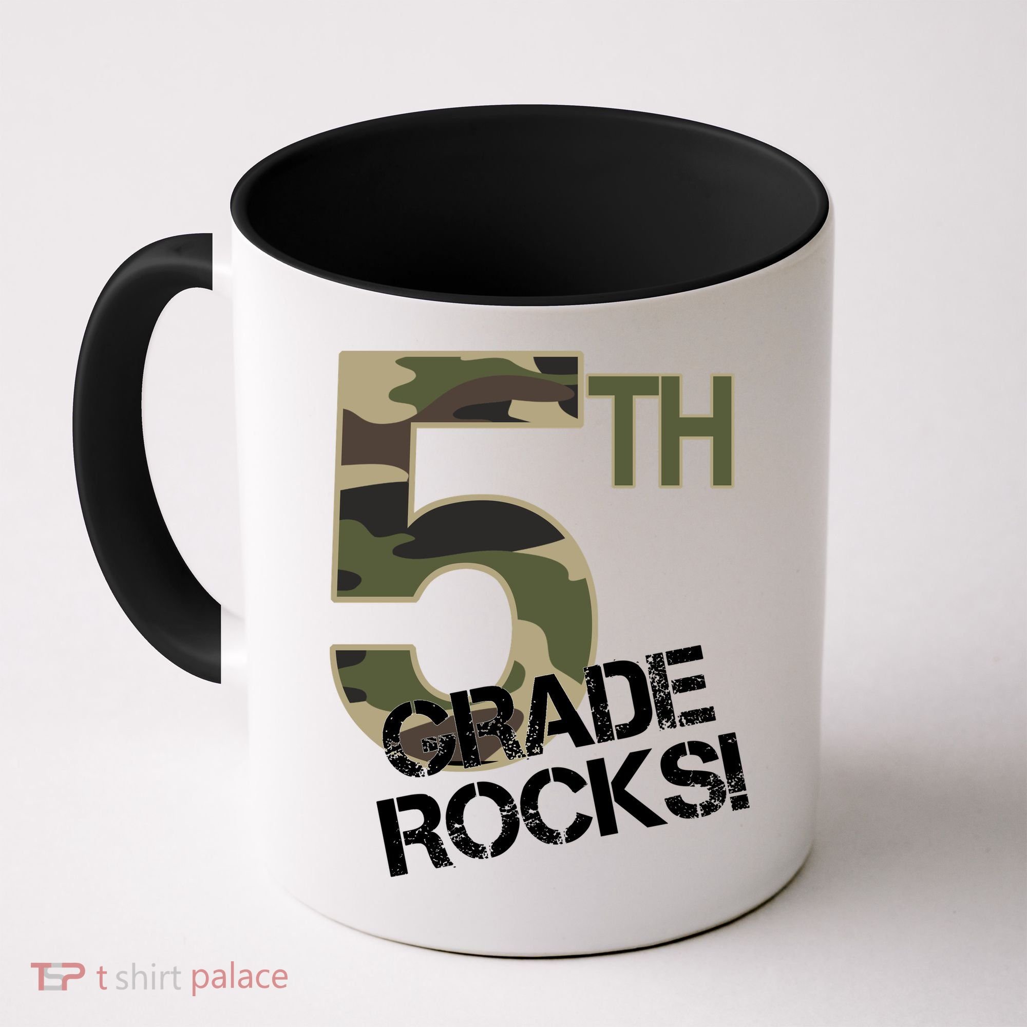 5th Grade Rocks Camo Coffee Mug