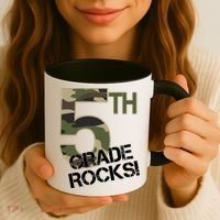 5th Grade Rocks Camo Coffee Mug thumb 3
