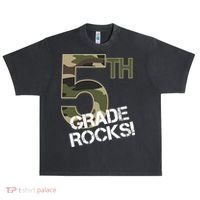 5th Grade Rocks Camo Urban Oversized Heavyweight T-Shirt thumb 0