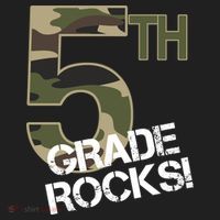 5th Grade Rocks Camo Urban Oversized Heavyweight T-Shirt thumb 2