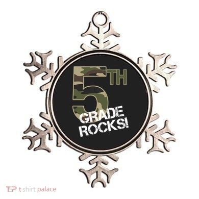 5th Grade Rocks Camo Ornament
