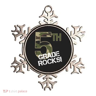 5th Grade Rocks Camo Ornament