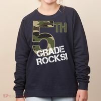 5th Grade Rocks Camo Women's Sweatshirt thumb 0