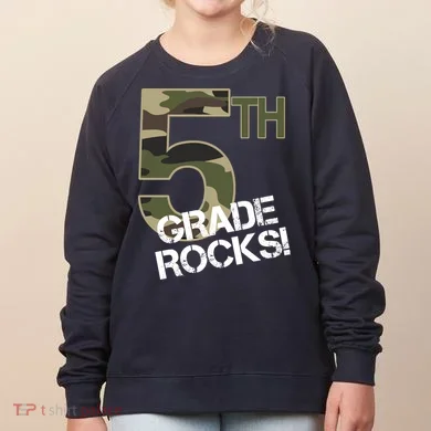 5th Grade Rocks Camo Women's Sweatshirt