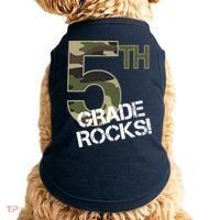 5th Grade Rocks Camo Doggie Tank thumb 0