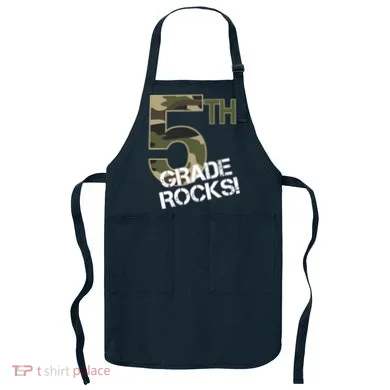 5th Grade Rocks Camo Apron