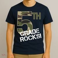 5th Grade Rocks Camo T-Shirt thumb 3