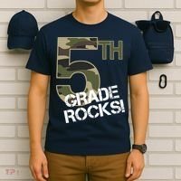 5th Grade Rocks Camo T-Shirt thumb 6