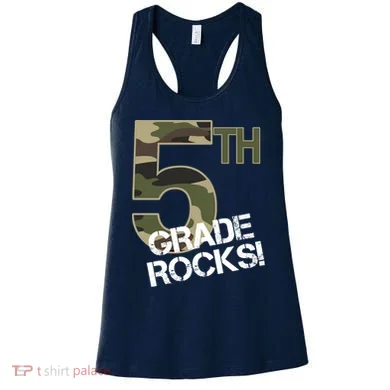 5th Grade Rocks Camo Women's Tank Top