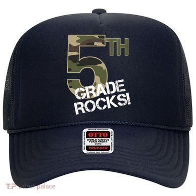 5th Grade Rocks Camo Hat