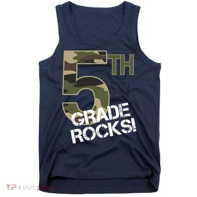 5th Grade Rocks Camo Tank Top