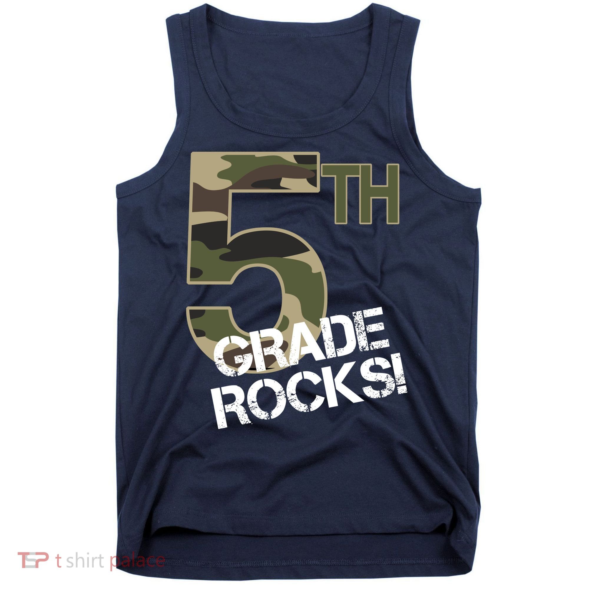5th Grade Rocks Camo Tank Top