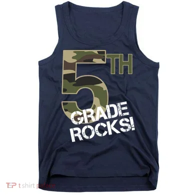 5th Grade Rocks Camo Tank Top