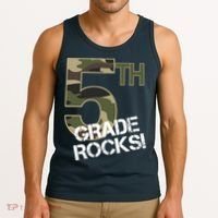 5th Grade Rocks Camo Tank Top thumb 3