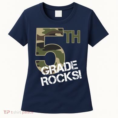5th Grade Rocks Camo Women's T-Shirt
