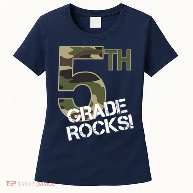 5th Grade Rocks Camo Women's T-Shirt