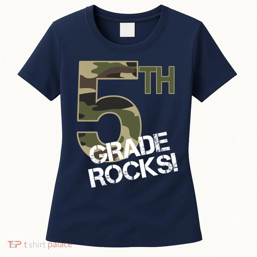 5th Grade Rocks Camo Women's T-Shirt