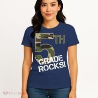 5th Grade Rocks Camo Women's T-Shirt thumb 4