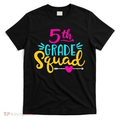 5th Grade Squad Team Arrow Heart T-Shirt