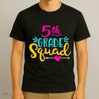 5th Grade Squad Team Arrow Heart T-Shirt thumb 3