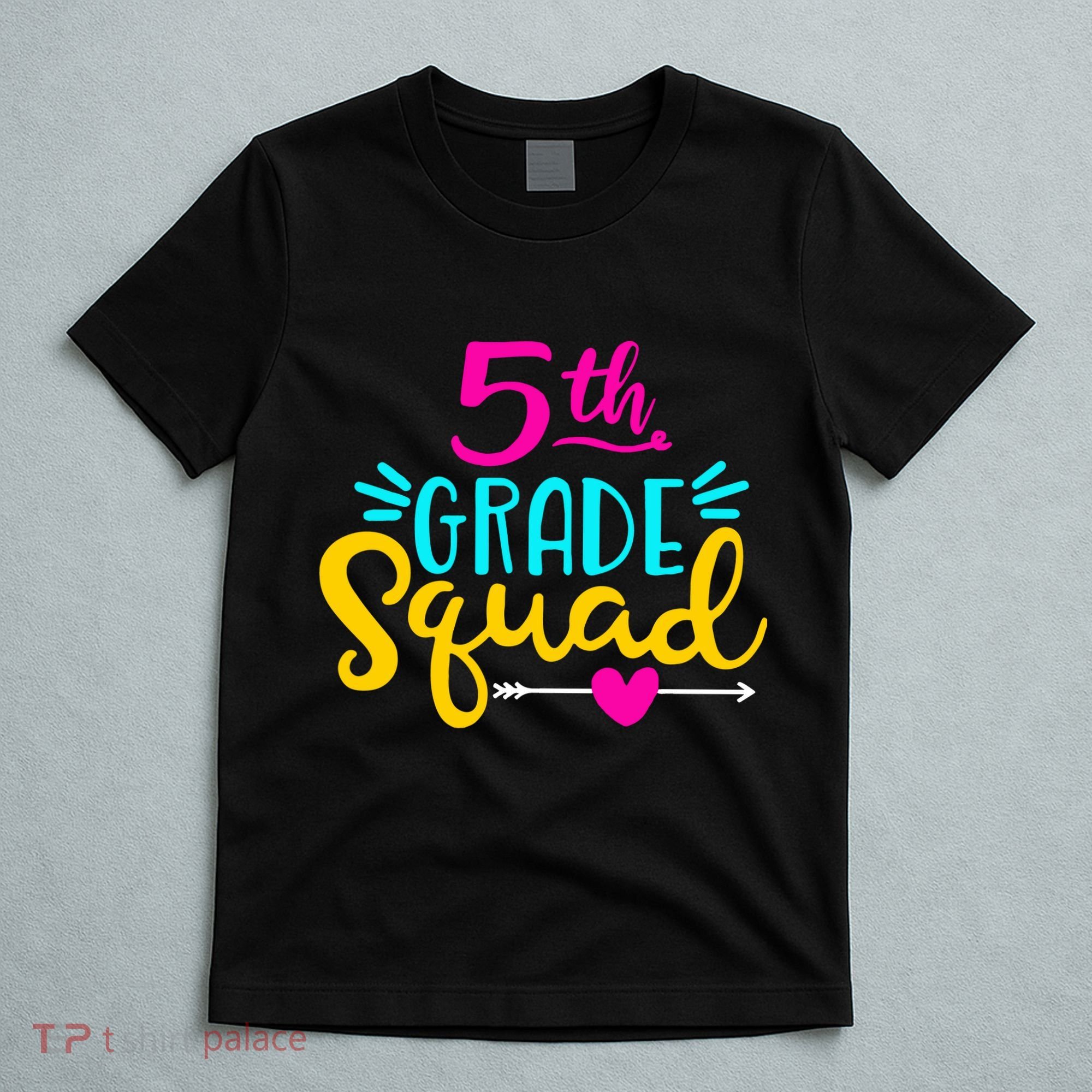 5th Grade Squad Team Arrow Heart T-Shirt