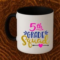 5th Grade Squad Team Arrow Heart Coffee Mug thumb 2