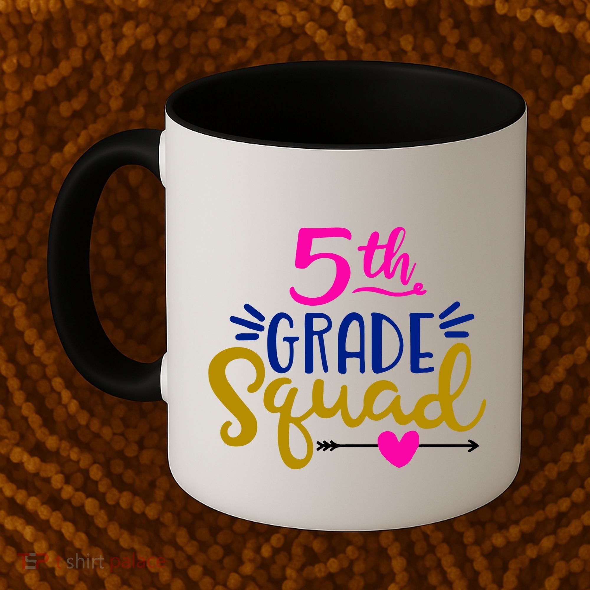 5th Grade Squad Team Arrow Heart Coffee Mug