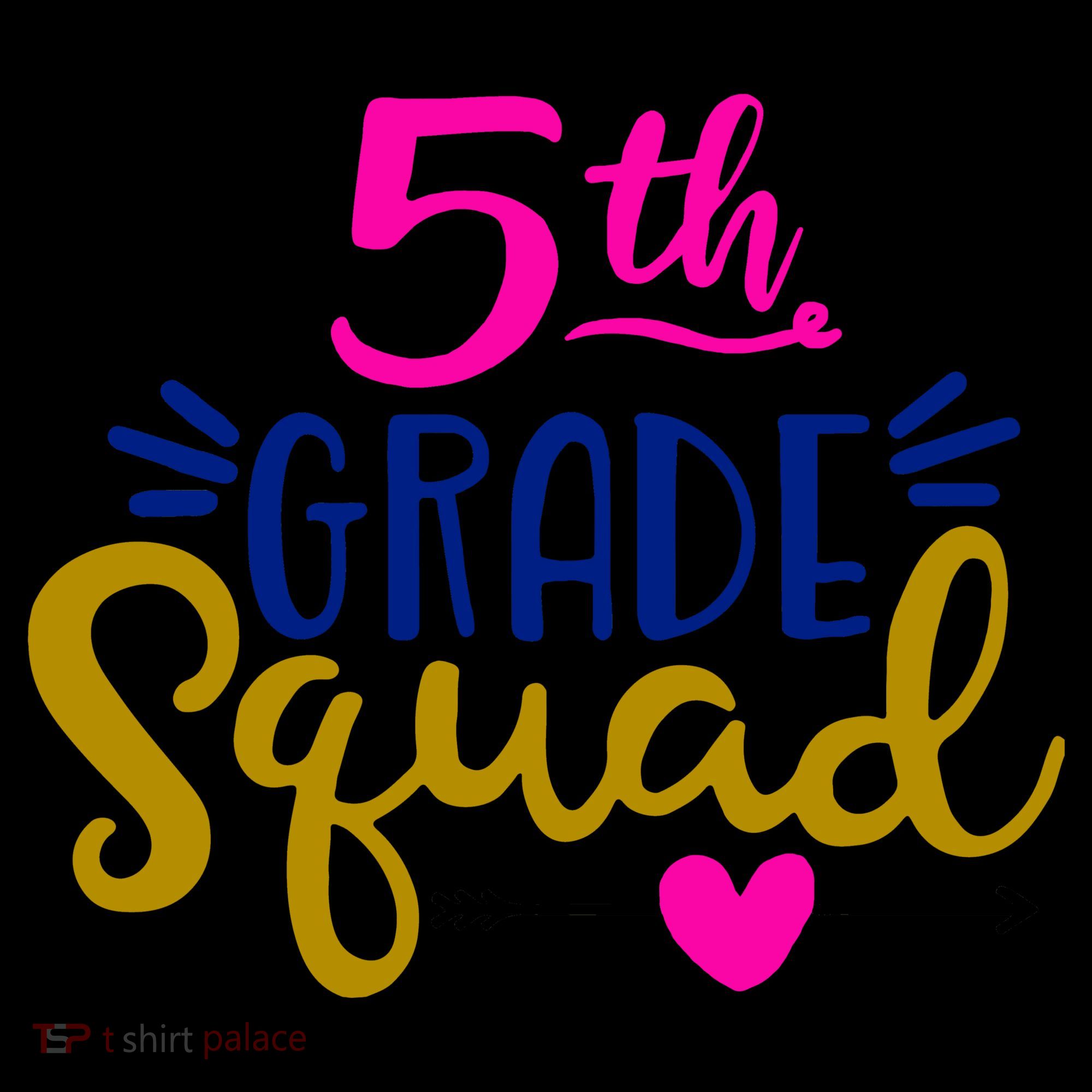 5th Grade Squad Team Arrow Heart Coffee Mug
