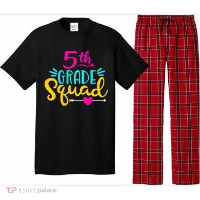 5th Grade Squad Team Arrow Heart Pajama Set