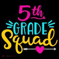 5th Grade Squad Team Arrow Heart Ornament thumb 1