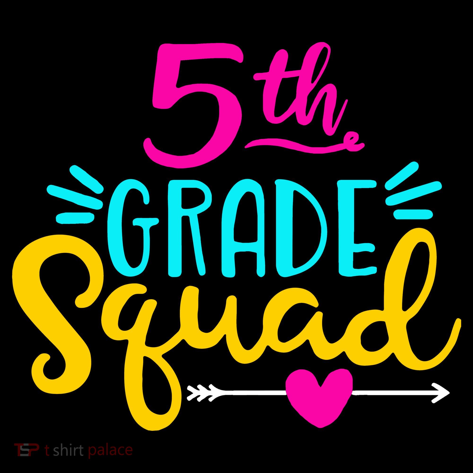 5th Grade Squad Team Arrow Heart Ornament