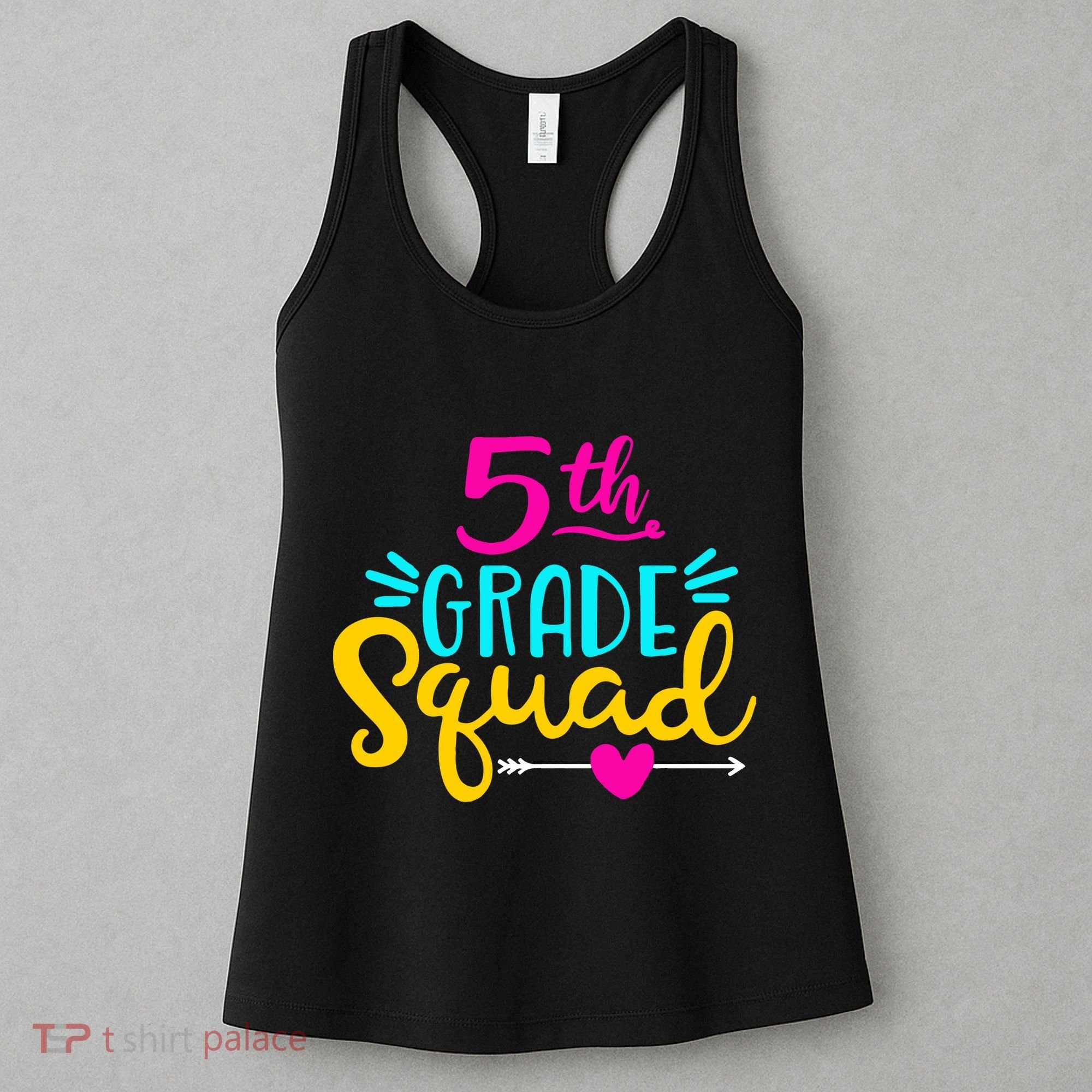 5th Grade Squad Team Arrow Heart Women's Tank Top