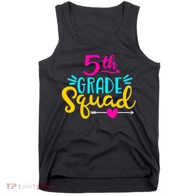 5th Grade Squad Team Arrow Heart Tank Top