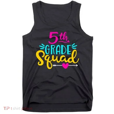 5th Grade Squad Team Arrow Heart Tank Top