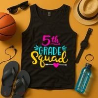 5th Grade Squad Team Arrow Heart Tank Top thumb 4