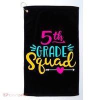 5th Grade Squad Team Arrow Heart Golf Towel thumb 0